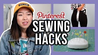 10 Sewing Hacks from Pinterest [upl. by Hardwick]