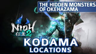 Nioh 2  The Hidden Monsters of Okehazama All Kodama Locations [upl. by Sivad]