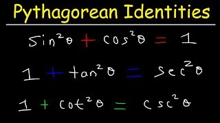 Pythagorean Identities  Examples amp Practice Problems Trigonometry [upl. by Elli340]