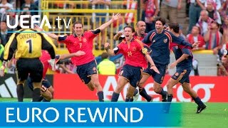 EURO 2000 highlights Yugoslavia 34 Spain [upl. by Kcirad]