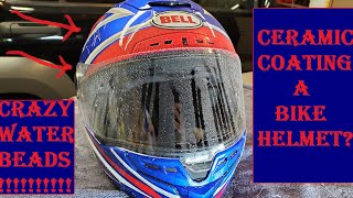 Ceramic Coating A Motorcycle Helmet Amazing Results [upl. by Nednil]