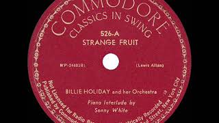 1939 HITS ARCHIVE Strange Fruit  Billie Holiday [upl. by Candy]