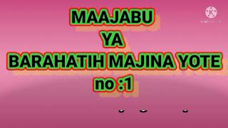 MAAJABU BARAHATIH MAJINA YOTE NO1 [upl. by Ayenat55]