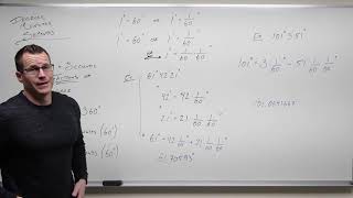 Converting Degrees Minutes and Seconds Precalculus  Trigonometry 2 [upl. by Anastase721]