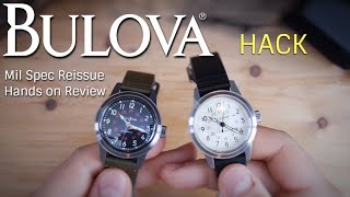 Bulova Hack  Hands On Review  WWII Mil Spec Watch Reborn  Automatic field watch [upl. by Leuas695]