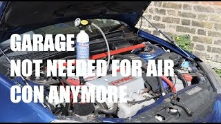 How to ReGas Air Con Yourself  PerformanceCars [upl. by Haeel]