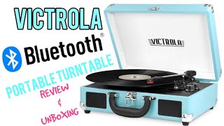 The Victrola BT Suitcase Turntable Unboxing amp REVIEW [upl. by Eeral]