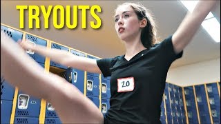 CHEER TRYOUTS never done cheerleading before [upl. by Moss]