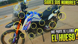 ✅ PARTES de una MOTO y ACCESORIOS Sus Nombres y Utilidad [upl. by Lord]