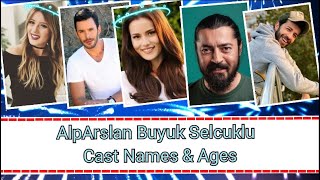 Alparslan Buyuk Selcuklu Cast Real Names and Ages  Baris Arduc  Fahriye Evcen  World About [upl. by Eelanej]