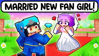 Omz MARRIED A NEW CRAZY FAN GIRL in Minecraft [upl. by Neiv]