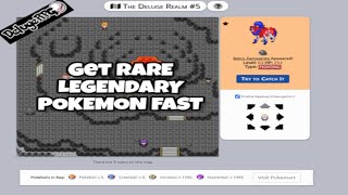 HOW TO CATCH LEGENDARY POKEMON FAST IN DELUGE RPGBEST METHOD IN 2020 [upl. by Yditsahc]