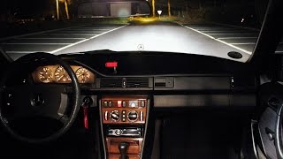 Mercedes W124 300E Short night drive [upl. by Fisoi32]