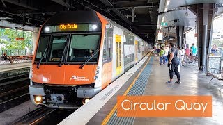 Sydney Trains Vlog 1515 Circular Quay With a Variety of Trains [upl. by Anauqed]