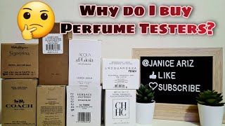 Buying Perfume Testers  What to Expect  Why I Buy Fragrance Tester  Janice Ariz [upl. by Gnak171]