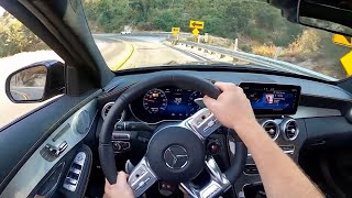 2020 MercedesAMG C63 S Sedan  POV Test Drive [upl. by Linnet]