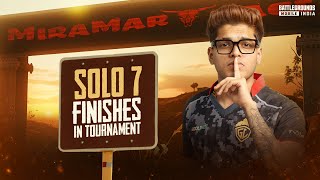 SOLO MIRAMAR DOMINATION  TOURNAMENT GAMEPLAY  BGMI [upl. by Senskell]