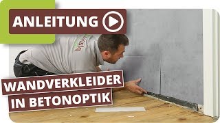 Wandverkleidung in Betonoptik [upl. by Schoening]