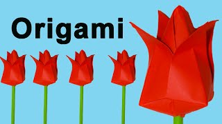 Como Hacer Flores De Papel Origami Fácil [upl. by Quintie]