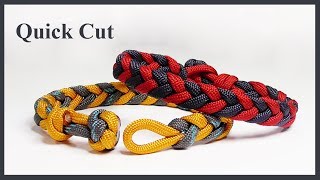 Easy Braided Paracord Bracelet Design Quick Cut [upl. by Wahlstrom771]