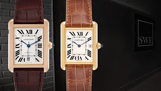 Cartier Tank Louis and Solo Sizes Showcase  SwissWatchExpo [upl. by Hasan]