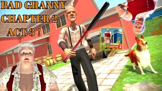 Bad granny chapter 2 act 3 gameplay in tamilhorror gameon vtg [upl. by Aneela972]