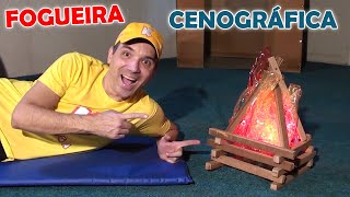 Como fazer uma FOGUEIRA CENOGRÁFICA Artificial DIY How to Make Artificial Scenographic Fireplace [upl. by Favin666]