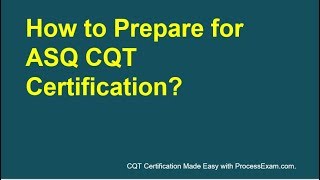 ASQ Quality Technician CQT Certification  Preparation Tips [upl. by Sparke]