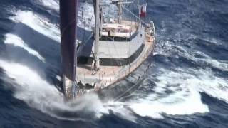 Baracuda Valetta  Perini Navi 164 in Greece by wwwExadasYachtscom [upl. by Sabanrab801]