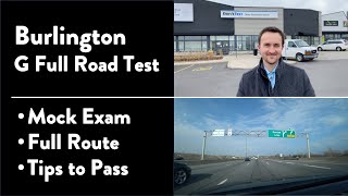 Burlington G Full Road Test  Full Route amp Tips on How to Pass Your Driving Test [upl. by Ninon]