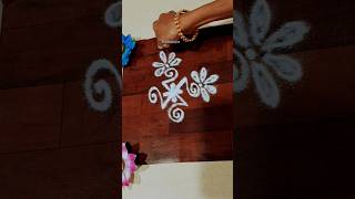 simplerangoli rangolivideo easyrangoli rangolidesigns muggulu rangoliart swastikrangoli 🌸🙏🏻 [upl. by Cromwell]