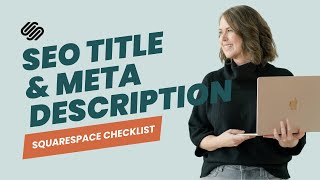 Add your SEO Title and Meta Description to Squarespace Beginner Tutorial [upl. by Adila]