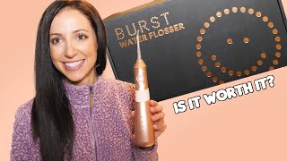 Dental Hygienist Reviews BURST Water Flosser [upl. by Ahsyla809]