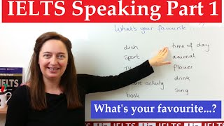 IELTS speaking part 1 Whats your favourite [upl. by Noillid]