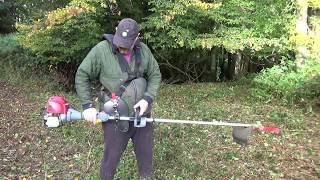 Review  Honda UMK425LE With Oregon Universal Brushcutter Blade [upl. by Ernestus]