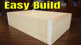 How To Make A Wooden Box For Beginners  The Simple Way [upl. by Nenerb]