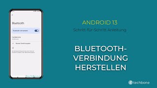 BluetoothVerbindung herstellen Android 13 [upl. by Olegnalehcim154]