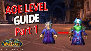 WoW Classic  How to AOE Level a Mage FAST 114 [upl. by Itraa39]