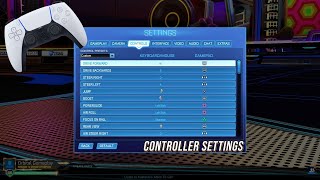 Rocket League The BEST CONTROLLER SETTINGS 2021 Pro Bindings  Controls [upl. by Aehsal]