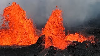 Watch as Hawaii’s Kilauea volcano erupts lava [upl. by Cynthea497]