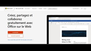 Comment travailler en ligne avec Microsoft officeWord Excel power point gratuitement [upl. by Kurys]