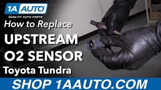 How to Replace Upstream O2 Sensor 0006 Toyota Tundra [upl. by Trilby]