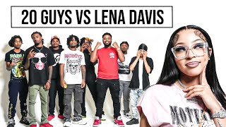 20 GUYS VS 1 INFLUENCER LENA DAVIS [upl. by Nappie322]