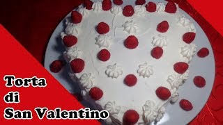 TORTA DI SAN VALENTINO AL CIOCCOLATO PANNA E LAMPONI  Buonissima e velocissima con il bimby [upl. by Ammon126]