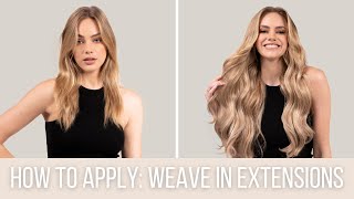 How to Apply Weave Hair Extensions WITHOUT Glue or Adhesive [upl. by Mathur]