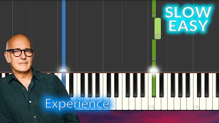 Ludovico Einaudi  Experience SLOW EASY Piano Tutorial [upl. by Kajdan349]