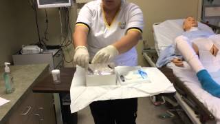 Urinary Catheter  Sterile Technique [upl. by Tobye]