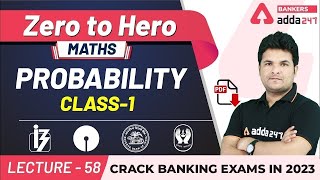 Probability Part1  Maths  Adda247 Banking Classes  Lec58 [upl. by Haissi]