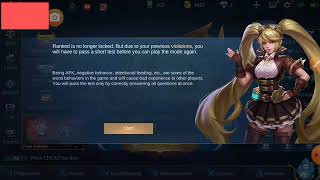 AFK TEST 5 Questions amp Answers  Mobile Legends BangBang  English [upl. by Etnomal]