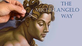 The Technique of Michelangelo  Egg Tempera [upl. by Hannover799]